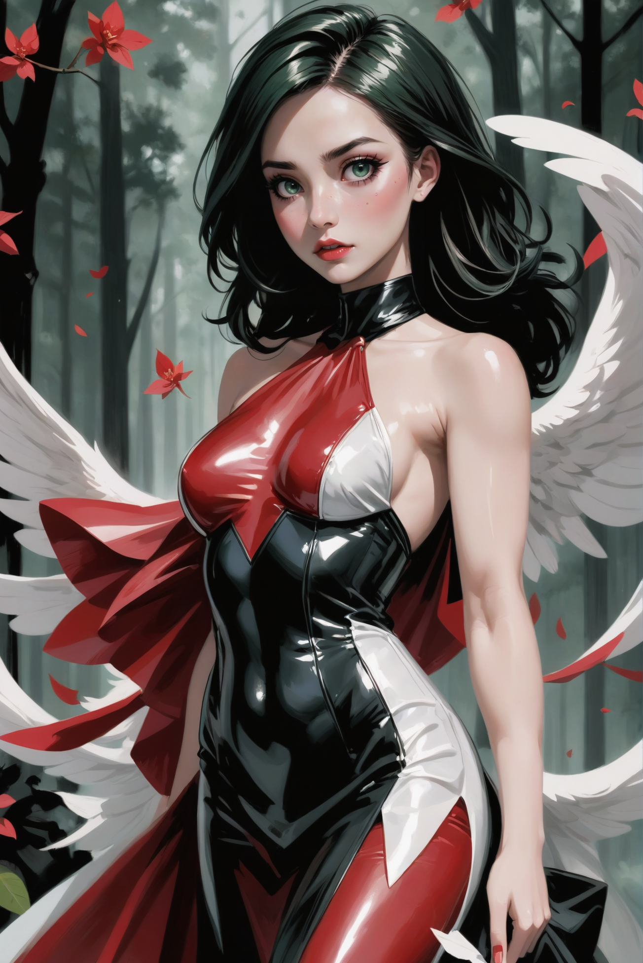 00955-3556667867-digital_painting,_1girl,_woman,_(paradoxical_Lobotomy-Chic_1.3)_cute_angel,_[_formal,_casual_costume_design,_0.2],_bombshell_hai.webp